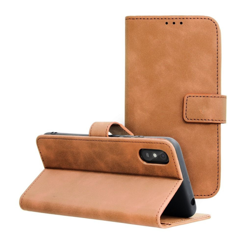 XIAOMI Redmi 9A Wallet Cases TENDER Book Brown 