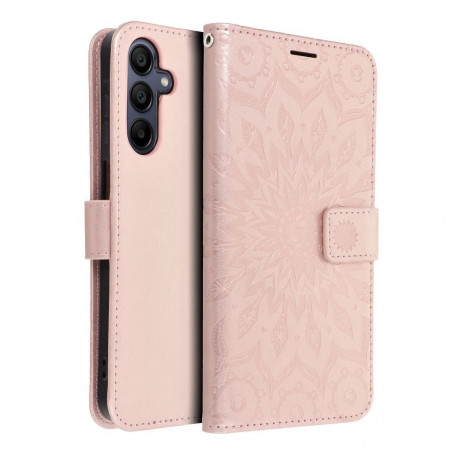 Samsung Galaxy A15 LTE Wallet Cases MEZZO Book Mandala  Rose gold 