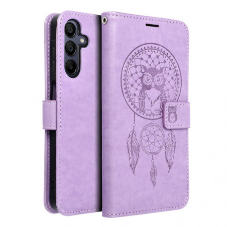 Samsung Galaxy A15 LTE Wallet Cases MEZZO Book Dreamcatcher  Purple 