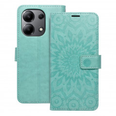 XIAOMI Redmi Note 13 4G Wallet Cases MEZZO Book Mandala  Green 