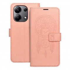 XIAOMI Redmi Note 13 4G Wallet Cases MEZZO Book Dreamcatcher  Peach fuzz 