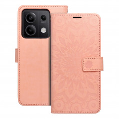 XIAOMI Redmi Note 13 5G Wallet Cases MEZZO Book Mandala  Peach fuzz 