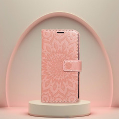 XIAOMI Redmi Note 13 5G Wallet Cases MEZZO Book Mandala  Peach fuzz 