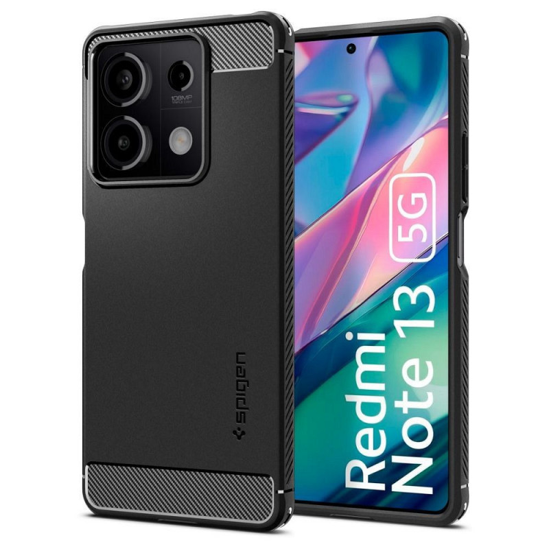 XIAOMI Redmi Note 13 5G Case Spigen Armor Carbon Fibre, Elegant  Black