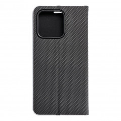 XIAOMI 13 Wallet Cases LUNA Book Carbon Carbon Fibre, Elegant  Black 