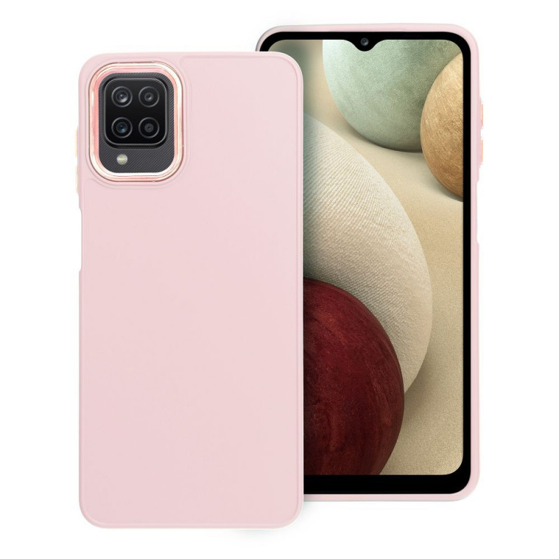 Samsung Galaxy A12 Case FRAME Elegant  Powder pink 