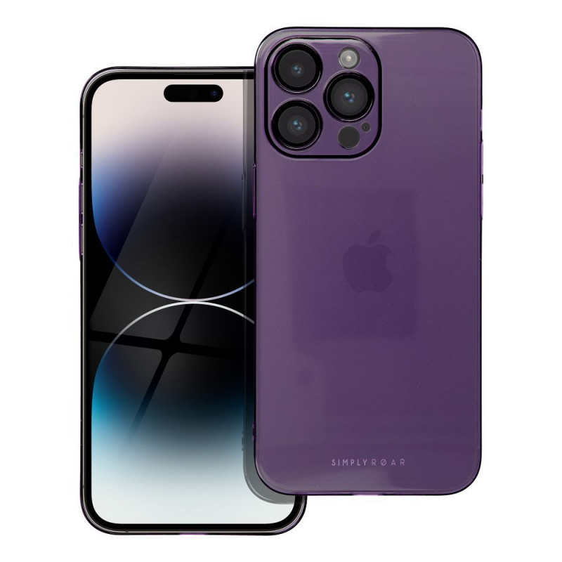 Apple iPhone 14 Pro Max Case Roar Pure Simple Fit  Purple 