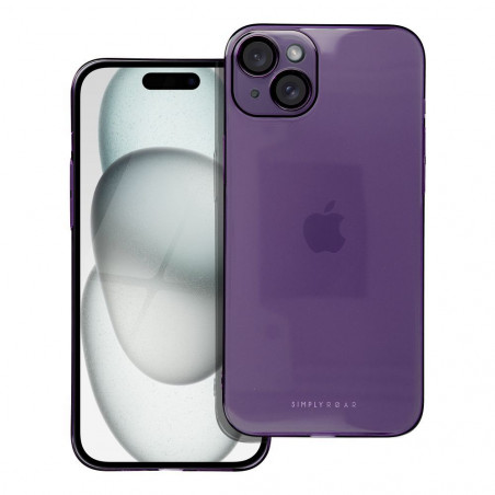 Apple iPhone 15 Plus Case Roar Pure Simple Fit  Purple 