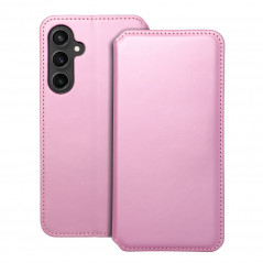 Samsung Galaxy S23 FE Wallet Cases Dual Pocket book Light pink 