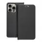 Apple iPhone 15 Pro Max Wallet Cases LUNA Book Carbon Carbon Fibre, Elegant  Black 