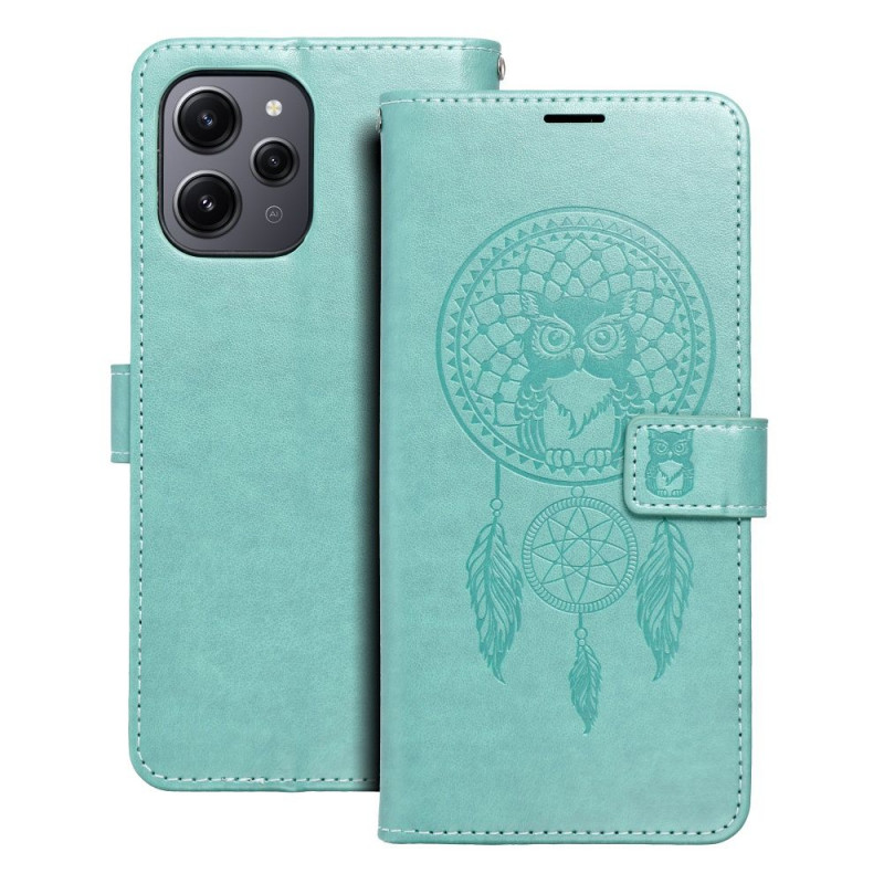 XIAOMI Redmi 12 Wallet Cases MEZZO Book Dreamcatcher  Green 