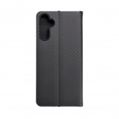 Samsung Galaxy A14 5G Wallet Cases LUNA Book Carbon Carbon Fibre, Elegant  Black 