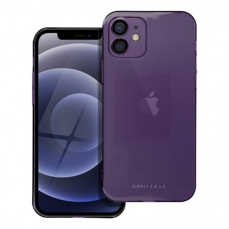 Apple iPhone 12 Case Roar Pure Simple Fit  Purple