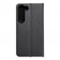 Samsung Galaxy S23 5G Wallet Cases LUNA Book Carbon Carbon Fibre, Elegant  Black 