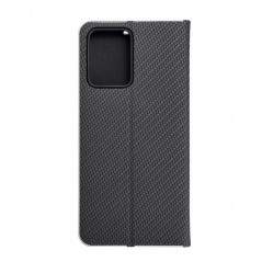 XIAOMI Redmi Note 12 5G Wallet Cases LUNA Book Carbon Carbon Fibre, Elegant  Black 