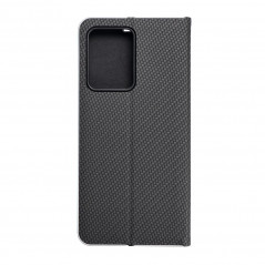 XIAOMI Redmi Note 12 Pro 5G Wallet Cases LUNA Book Carbon Carbon Fibre, Elegant  Black 