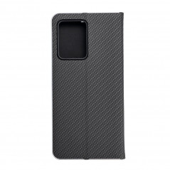 XIAOMI Redmi Note 12 Pro Plus 5G Wallet Cases LUNA Book Carbon Carbon Fibre, Elegant  Black 