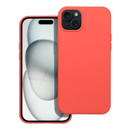 Apple iPhone 15 Plus Case Silicone Elegant  Peach