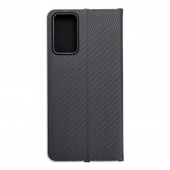 XIAOMI Redmi Note 12s Wallet Cases LUNA Book Carbon Carbon Fibre, Elegant  Black 