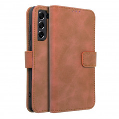 Samsung Galaxy S21 FE 5G Wallet Cases TENDER Book Brown 