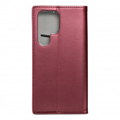 Samsung Galaxy S24 ULTRA Wallet Cases Smart Magneto book Burgundy 