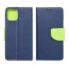 Samsung Galaxy S24 Wallet Cases Fancy Book Navy / Lime 