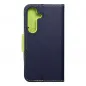 Samsung Galaxy S24 Wallet Cases Fancy Book Navy / Lime 