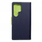 Samsung Galaxy S24 ULTRA Wallet Cases Fancy Book Navy / Lime 