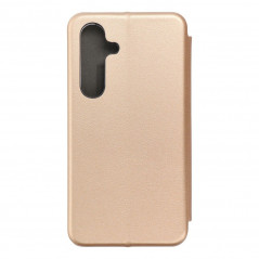 Samsung Galaxy S24 Wallet Cases Book Elegance Elegant  Gold 