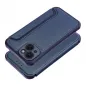 Apple iPhone 15 Wallet Cases Razor Book Carbon Fibre, Carbon pattern  Blue 