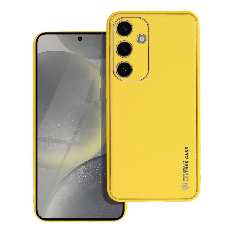 Samsung Galaxy S24 Case Leather Yellow 