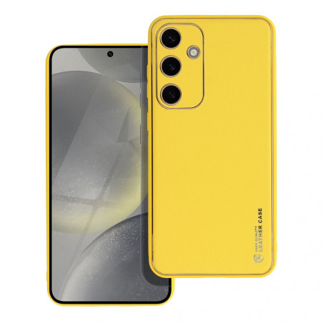 Samsung Galaxy S24 PLUS Case Leather Yellow