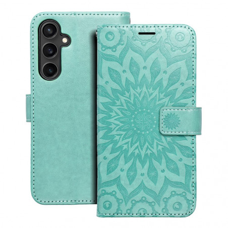 Samsung Galaxy S23 FE Wallet Cases MEZZO Book Mandala  Green 