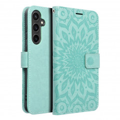 Samsung Galaxy S23 FE Wallet Cases MEZZO Book Mandala  Green 