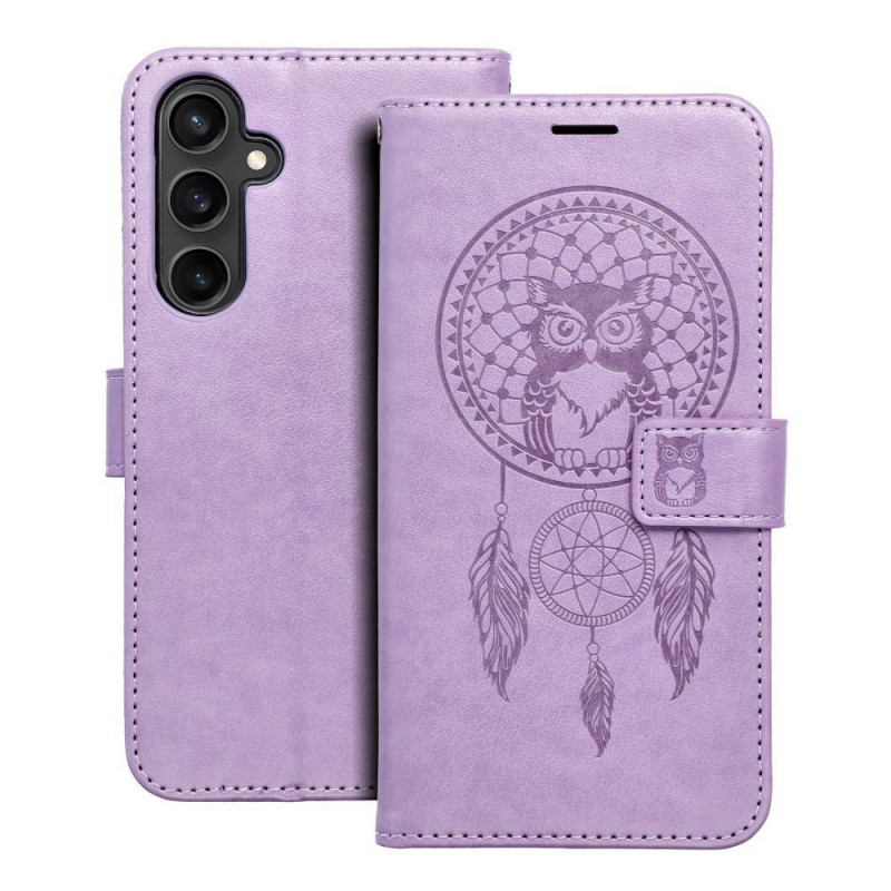 Samsung Galaxy S23 FE Wallet Cases MEZZO Book Dreamcatcher  Purple 