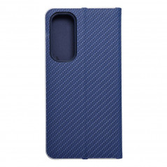 Samsung Galaxy A35 Wallet Cases LUNA Book Carbon Carbon Fibre, Elegant  Blue 