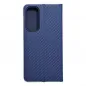 Samsung Galaxy A35 Wallet Cases LUNA Book Carbon Carbon Fibre, Elegant  Blue 