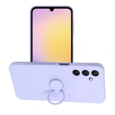 Samsung Galaxy A25 5G Case Silicone ring Violet 