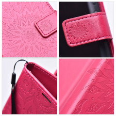 Samsung Galaxy A15 5G Wallet Cases MEZZO Book Mandala  Magenta 