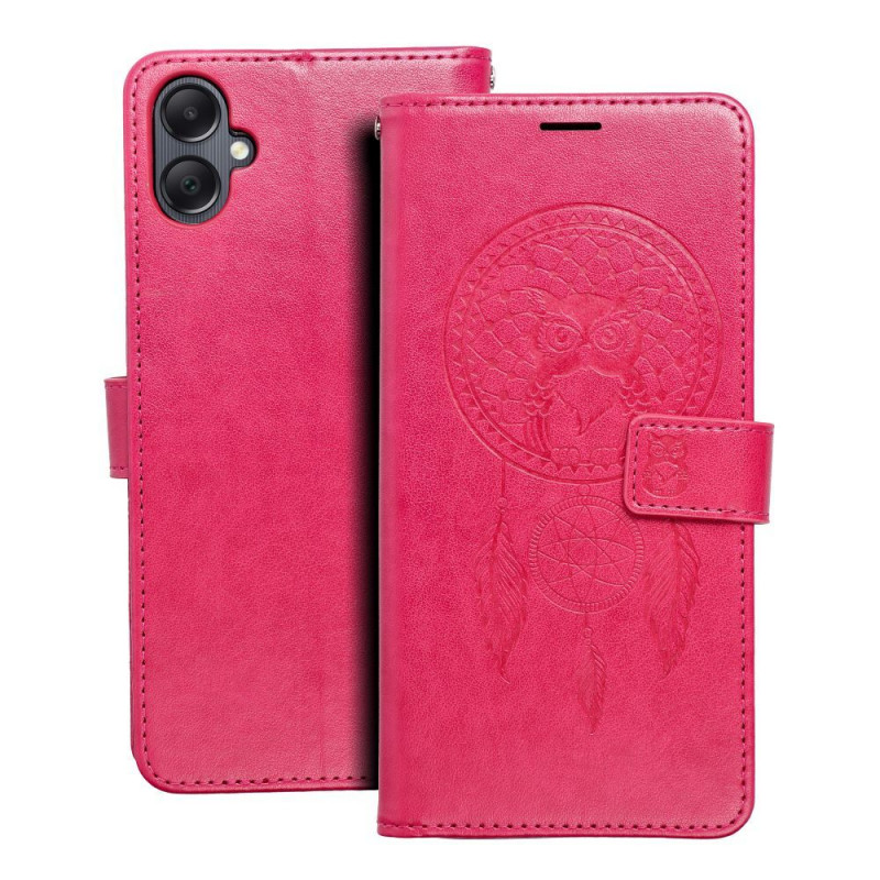 Samsung Galaxy A05 Wallet Cases MEZZO Book Dreamcatcher  Magenta 