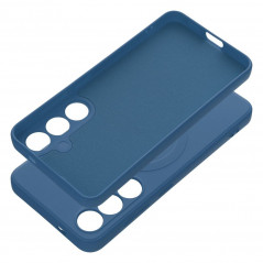 Samsung Galaxy S24 Case Silicone Mag Cover MagSAFE  Blue 