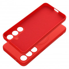 Samsung Galaxy S24 Case Silicone Mag Cover MagSAFE  Red 