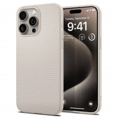 Apple iPhone 15 Pro Max Case Spigen  Liquid Air Natural titanium 