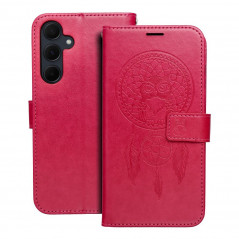 Samsung Galaxy A35 Wallet Cases MEZZO Book Dreamcatcher  Magenta 