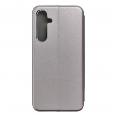 Samsung Galaxy A55 Wallet Cases Book Elegance Elegant  Grey 