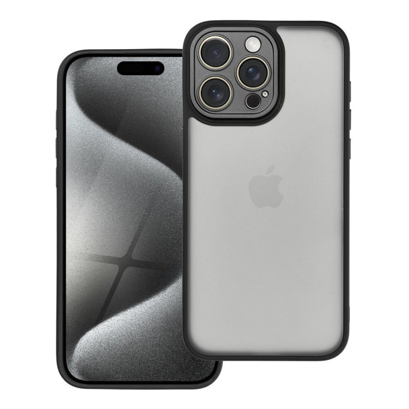 Apple iPhone 15 Pro Max Case VARIETE Elegant  Black 