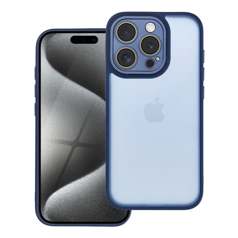 Apple iPhone 15 Pro Case VARIETE Elegant  Navy blue 