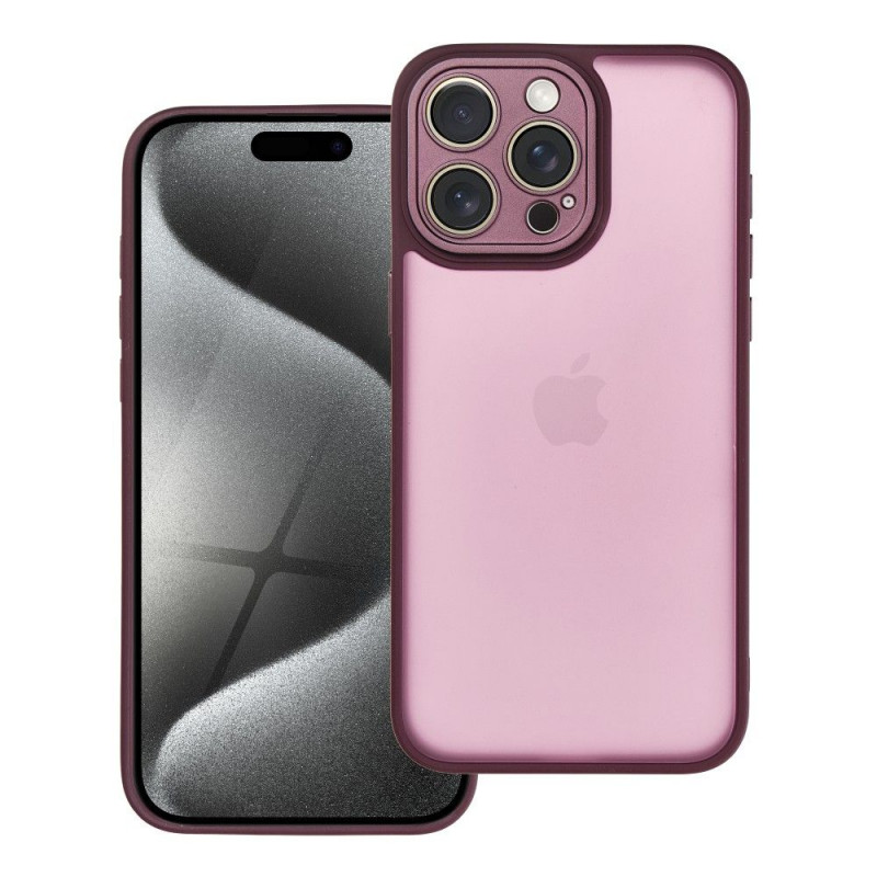 Apple iPhone 15 Pro Max Case VARIETE Elegant  Purple 