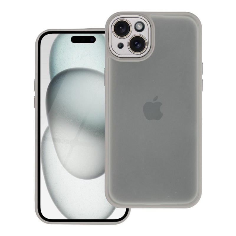 Apple iPhone 15 Plus Case VARIETE Elegant  Steel 