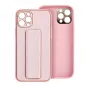 Samsung Galaxy S24 Case LEATHER Case Kickstand Pink 